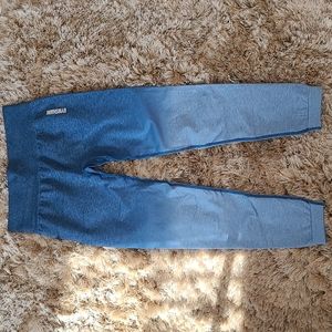 Gymshark Adapt Ombre seamless leggings in light blue marl/blue